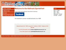 Tablet Screenshot of hallmarksportsclub.com